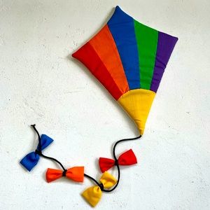 Multi Colored Vintage Children’s Decor Hanging Kite by Wooltex